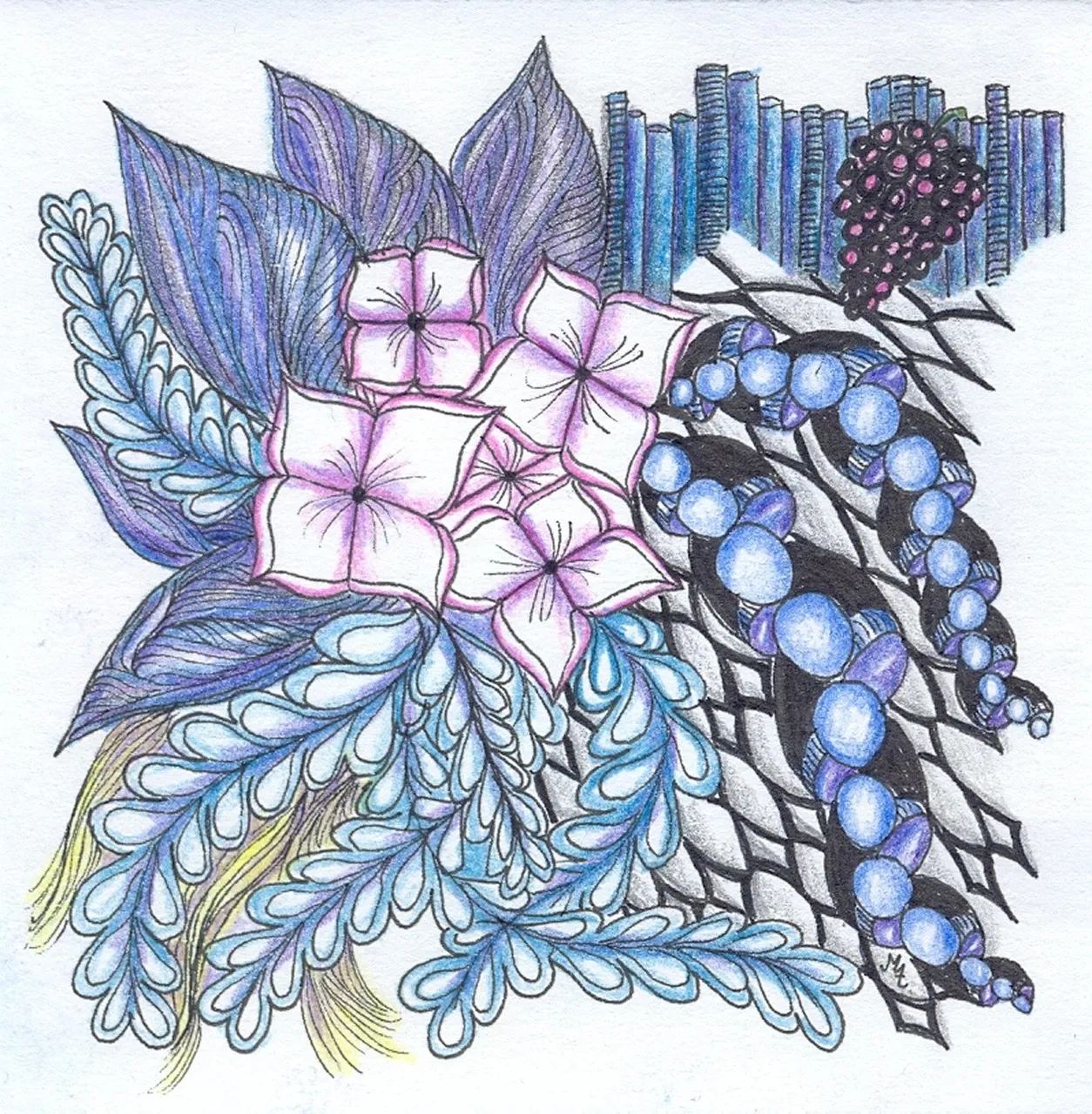 how to use zentangles on your scrapbook page;zentangle scrapbook layouts; zentangle page inspiration; zentangling on layouts; zentangle pages; document memories using zentangles;