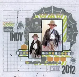 Document The Halloween Costumes Halloween Layout Ideas Scrapbooking