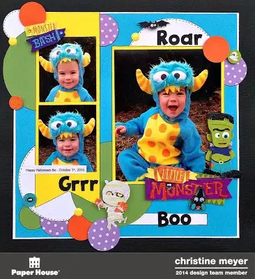 Document The Halloween Costumes Halloween Layout Ideas Scrapbooking