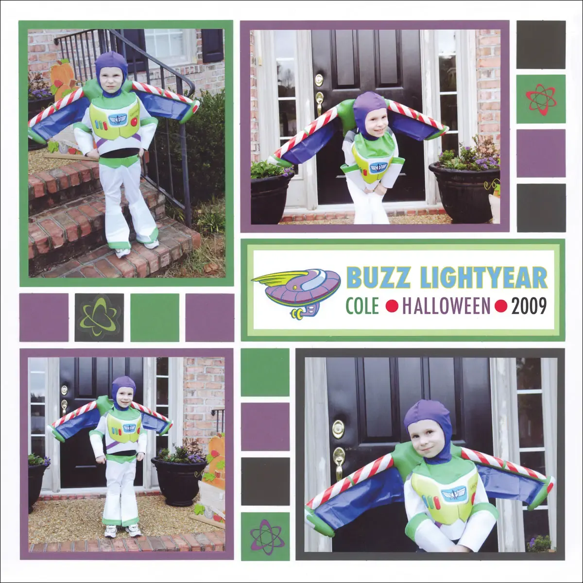 Document The Halloween Costumes Halloween Layout Ideas Scrapbooking