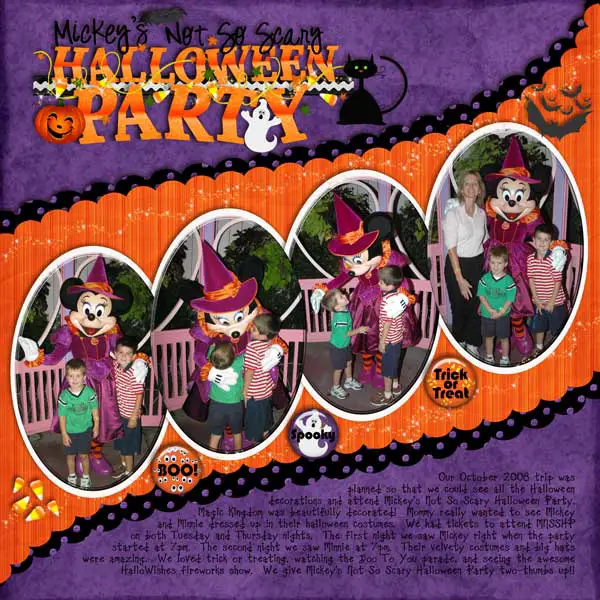 Photo Banner Collages Of Multiple Photos Halloween Layout Ideas Scrapbooking
