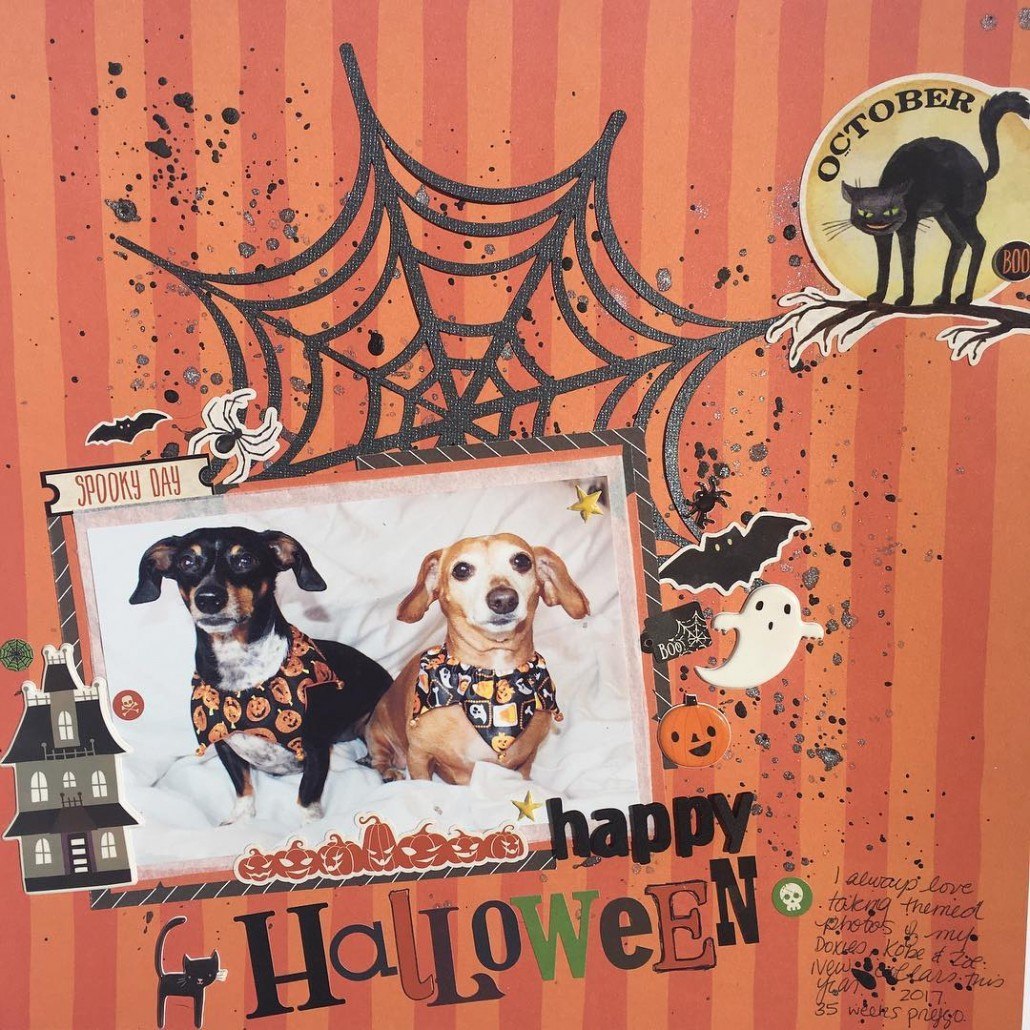 Traditional Halloween Pages Halloween Layout Ideas Scrapbooking