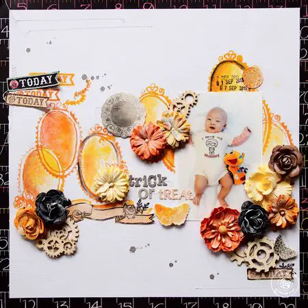 Use Light Clusters Halloween Layout Ideas Scrapbooking
