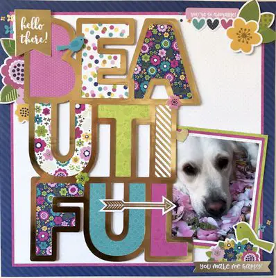 dog scrapbooking layout ideas; dog layout ideas; scrapbooking dog pages; dog memory keeping; scrapping about dogs;