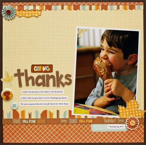 document the silly moments thanksgiving Layout Ideas Scrapbooking