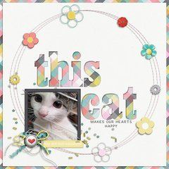 how to scrapbook about your cat;cat scrapbook layouts; cat page inspiration; kitty layouts; cat memory pages; document your cat;