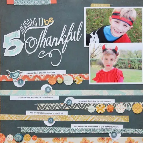 journal about what you are thankful for thanksgiving Layout Ideas Scrapbooking