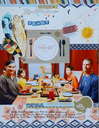 make the photo the star thanksgiving Layout Ideas Scrapbooking