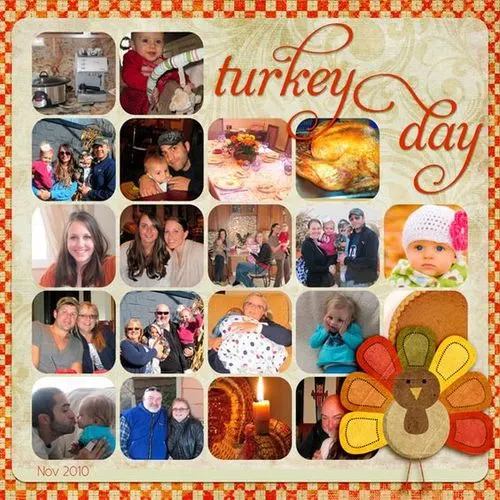 use photo grids to get many photos on the page